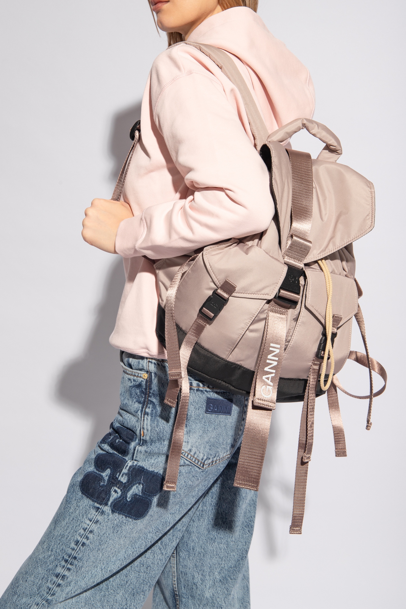 SchaferandweinerShops Pakistan - Beige Backpack with logo